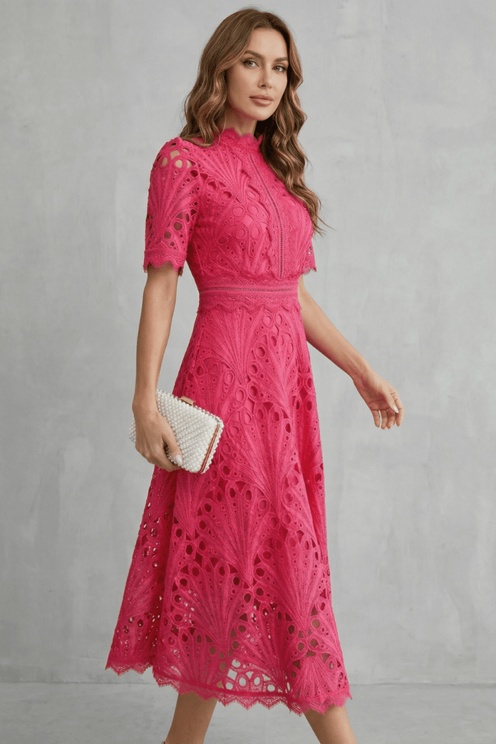 Amaline - Vestido midi de corte A delicado