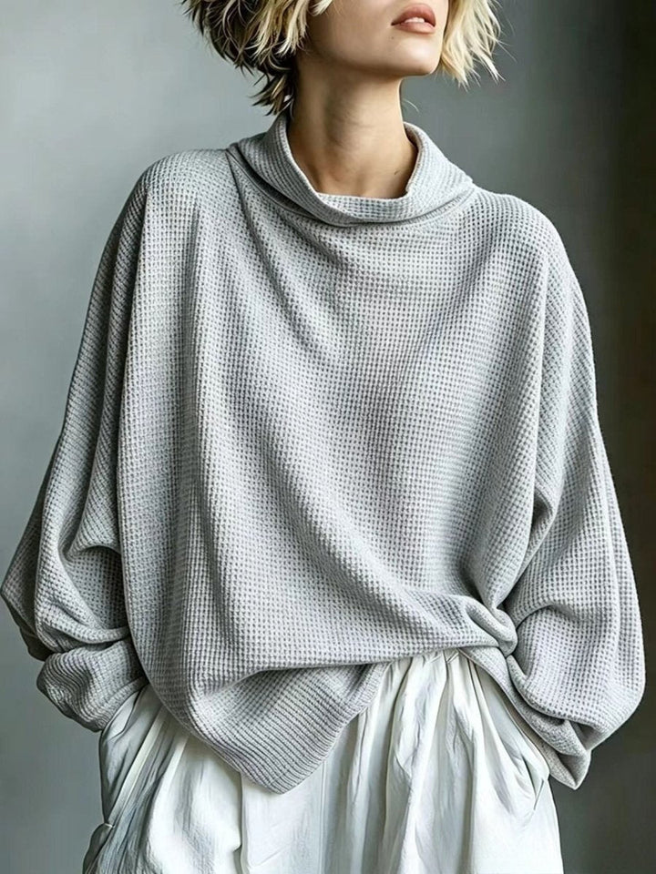 Aella - Top de cuello alto holgado texturizado