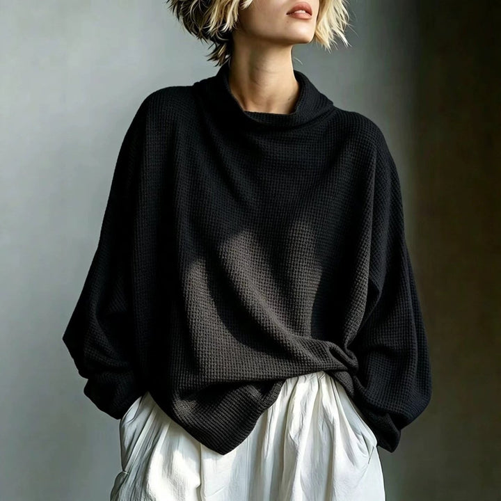 Aella - Top de cuello alto holgado texturizado