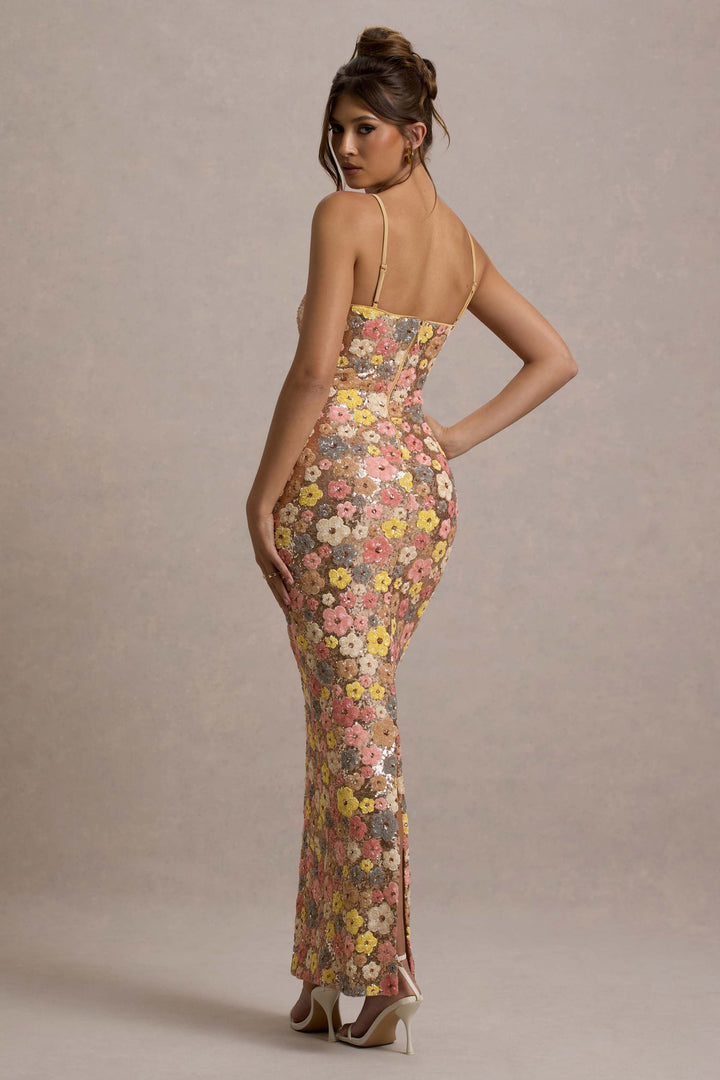 Alisha - Vestido largo floral elegante y casual