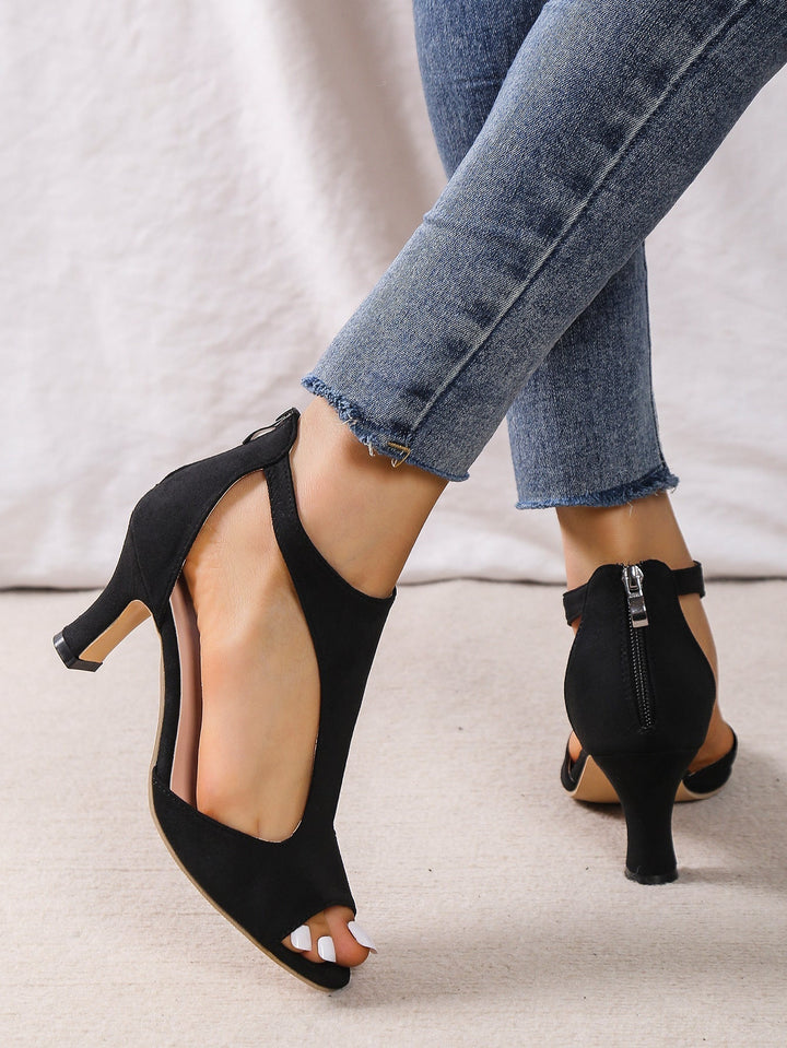 Selya - Zapatos de tacón ancho acolchados