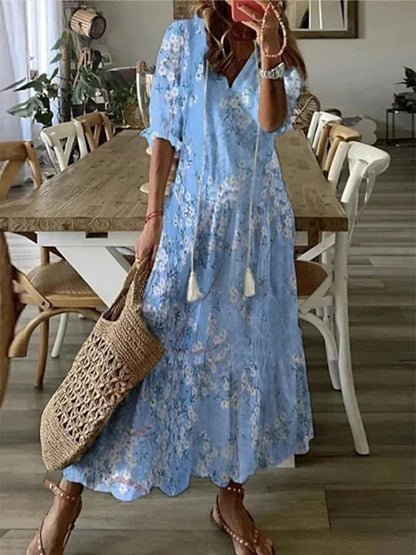 Coris - Vestido boho favorecedor
