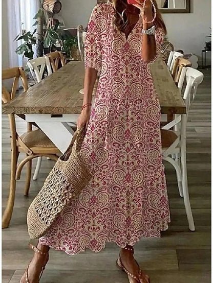 Coris - Vestido boho favorecedor