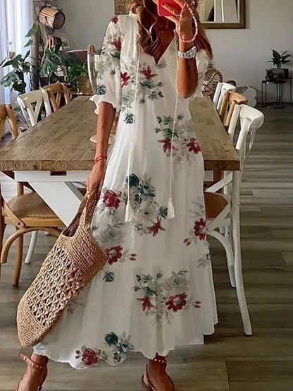 Coris - Vestido boho favorecedor