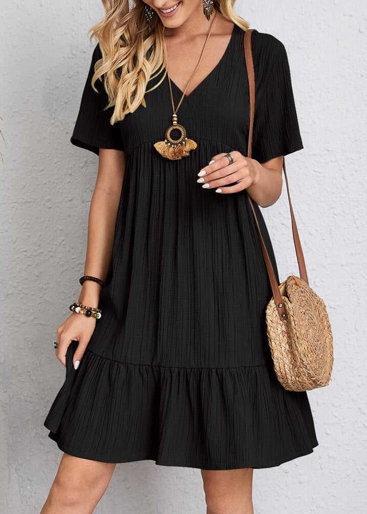 Flavia - Vestido con capa fluida