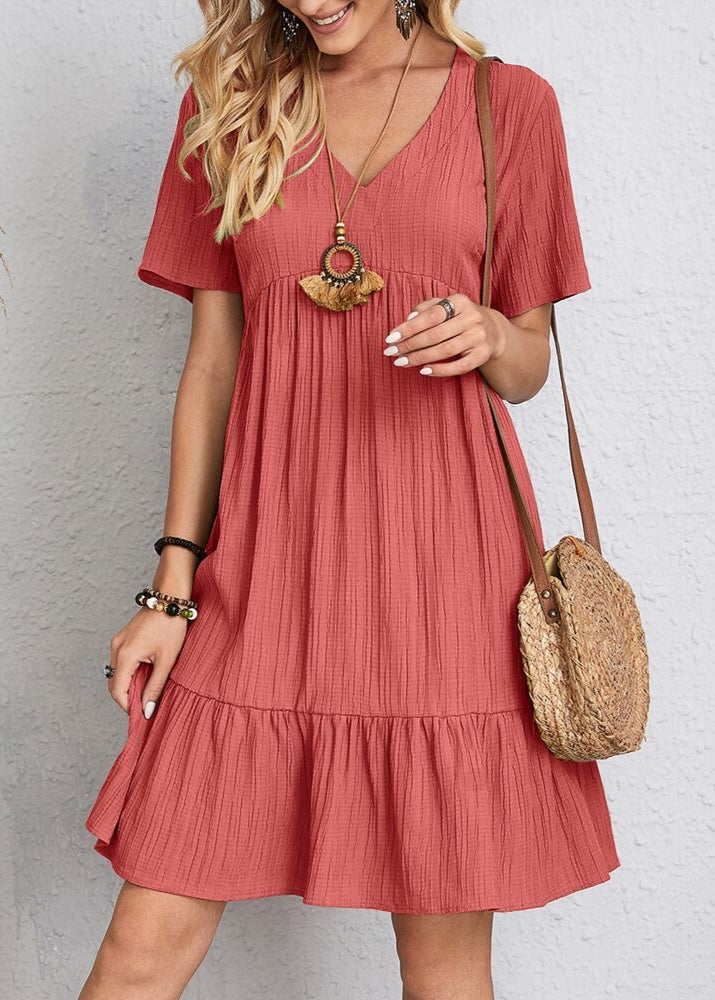 Flavia - Vestido con capa fluida