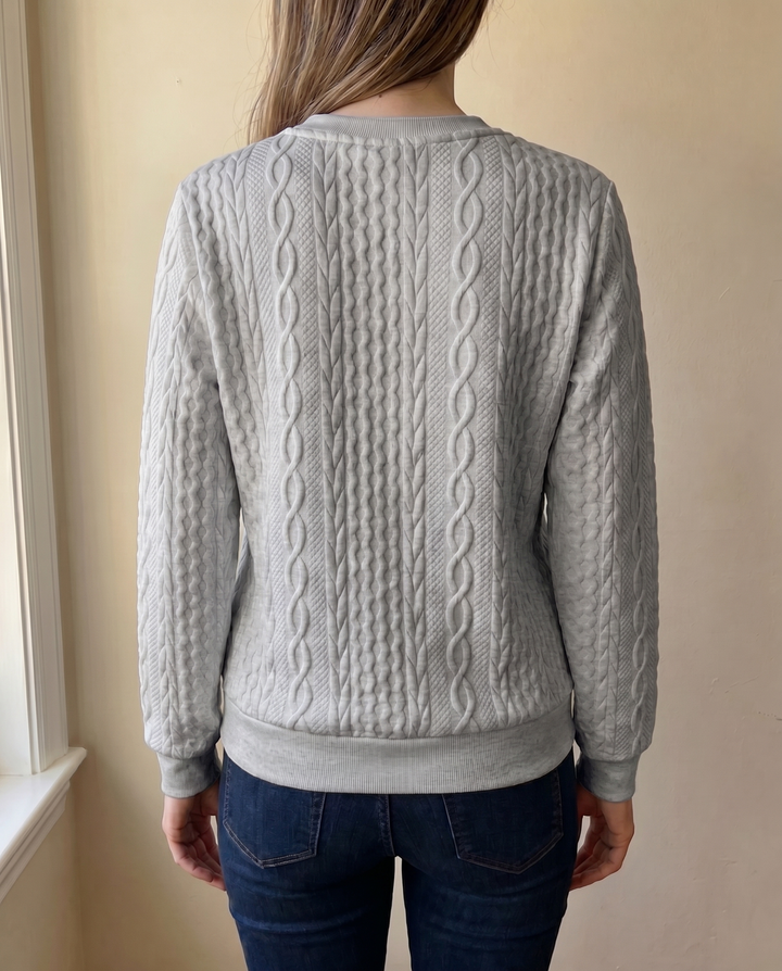 Darla - Suéter texturizado con cierre