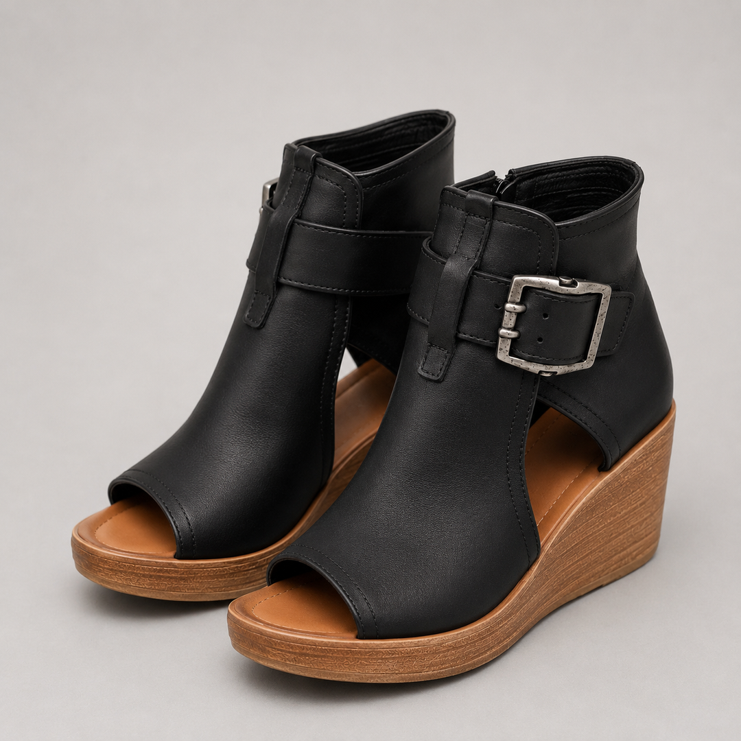 Fayre - Botines con cuña acolchada