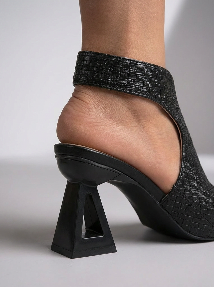Indie - Zapatos de tacón destalonados acolchados